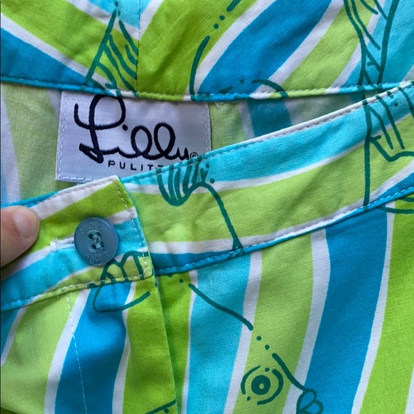 Lilly Pulitzer “Makin Waves” Fish Print Pants - Picture 2 of 7